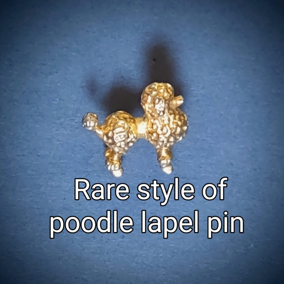 Gold Poodle Tac Pin - Picture 6 of 10